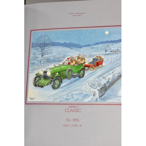 672 - EIGHT ALBUMS OF SHARPE'S 1988 CLASSIC 'GALLERY' PERSONAL CHRISTMAS CARDS AND FOUR ALBUMS OF 1988 CLA... 