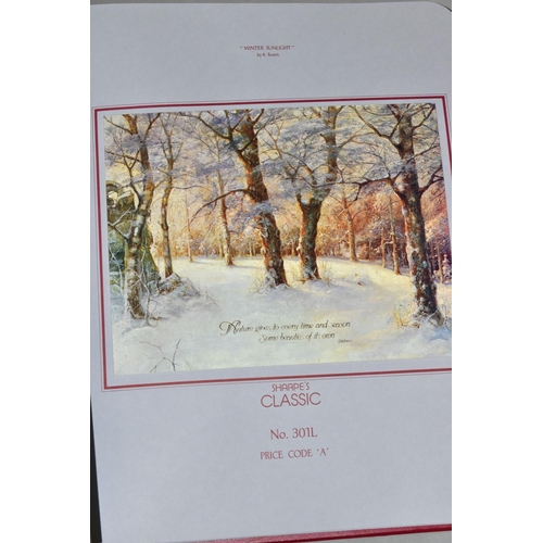 672 - EIGHT ALBUMS OF SHARPE'S 1988 CLASSIC 'GALLERY' PERSONAL CHRISTMAS CARDS AND FOUR ALBUMS OF 1988 CLA... 