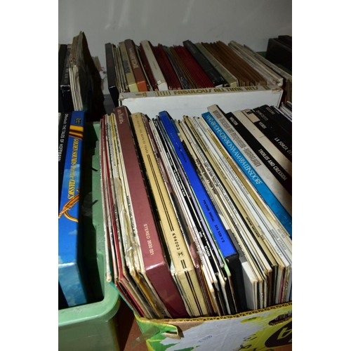 676 - SEVEN BOXES OF LP RECORDS AND A SMALL QUANTITY OF SINGLES RECORDS, ETC, including a limited edition ... 