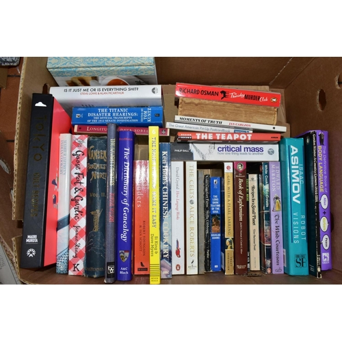 705 - FOUR BOXES AND LOOSE BOOKS, PICTURES AND SUNDRY ITEMS, to include approximately one hundred and twen... 