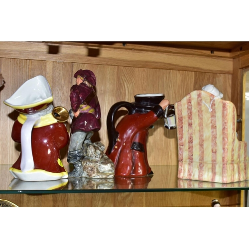 709 - TOBY JUGS AND FIGURES, comprising Royal Doulton figure 'Forty Winks' HN1974, 'Night Watchman' and 'T... 