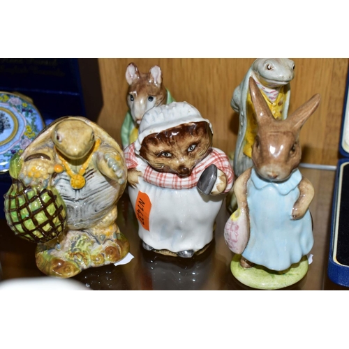 717 - ELEVEN BESWICK BEATRIX POTTER FIGURES, comprising Sir Isaac Newton, Samuel Whiskers, Mr Alderman Pto... 