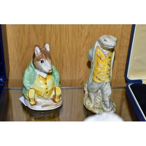 717 - ELEVEN BESWICK BEATRIX POTTER FIGURES, comprising Sir Isaac Newton, Samuel Whiskers, Mr Alderman Pto... 