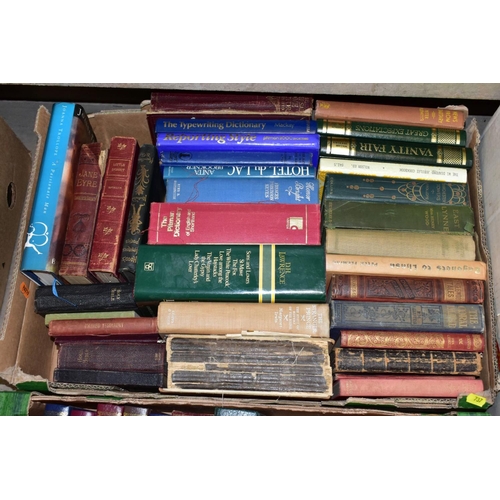 737 - BOOKS & EPHEMERA, four boxes containing approximately 120 titles in hardback and paperback format to... 