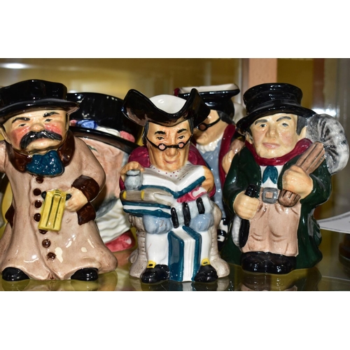 751 - A COLLECTION OF CHARACTER AND TOBY JUGS, fifteen jugs including Royal Doulton Night Watchman D6576, ... 