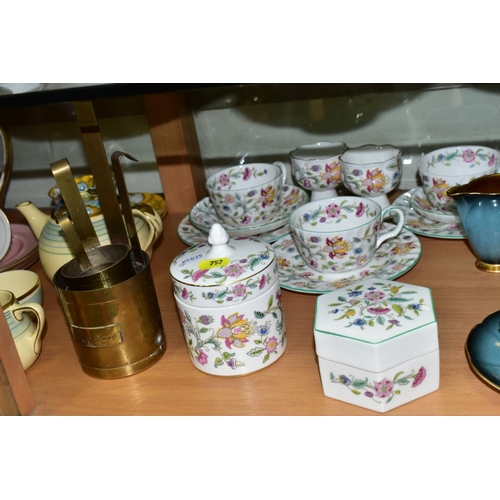 757 - A GROUP OF CERAMIC TEA SETS AND OTHER WARES, to include a twenty two piece Royal Doulton pink Art De... 