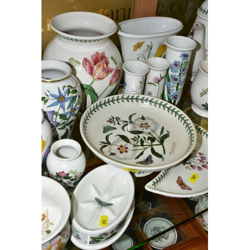 767 - A COLLECTION OF PORTMEIRION VASES, JUGS AND OTHER ITEMS, mainly Botanic Garden and Garden Herbs patt... 