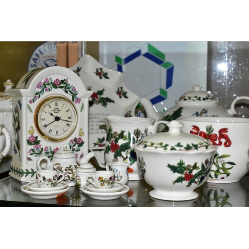 768 - A GROUP OF PORTMEIRION CHRISTMAS THEMED AND OTHER CERAMICS, comprising a framed decorative limited e... 