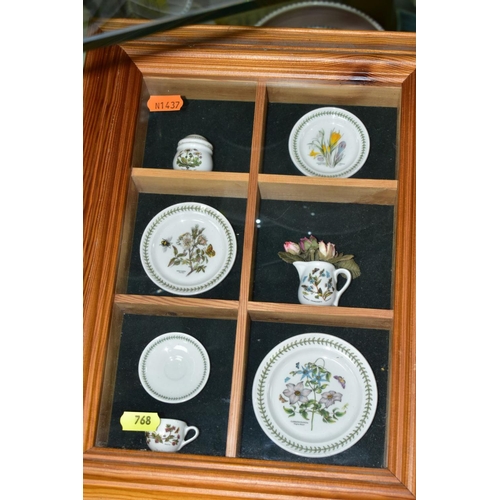 768 - A GROUP OF PORTMEIRION CHRISTMAS THEMED AND OTHER CERAMICS, comprising a framed decorative limited e... 