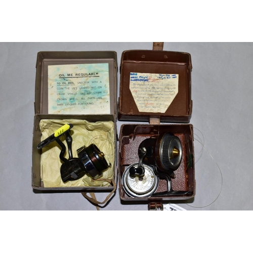 771 - TWO BOXED FISHING REELS, comprising a Hardy Bros. 'Hardex' No 1 Mk 2 reel and an Illingworth No 3 ca... 