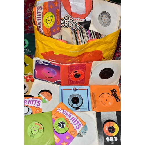 794 - A BAG CONTAINING OVER TWO HUNDRED AND FIFTY SINGLES including sixteen on the Tamla Motown label arti... 