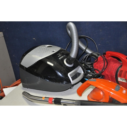 1270 - A NUMATIC HVR200-22 HENRY VACUUM CLEANER, a Bosch Allrounder vacuum cleaner, a Dirt Devil handheld v... 