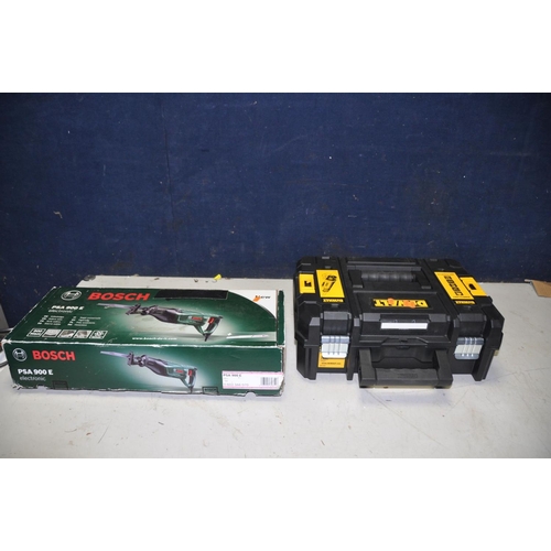 1295 - A DeWALT DWE315 MULTI TOOL unused in case with attachments and a Bosch Reciprocating saw (both PAT p... 