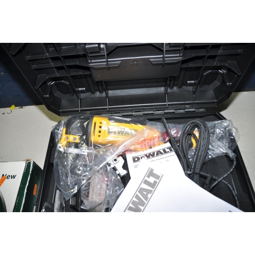 1295 - A DeWALT DWE315 MULTI TOOL unused in case with attachments and a Bosch Reciprocating saw (both PAT p... 