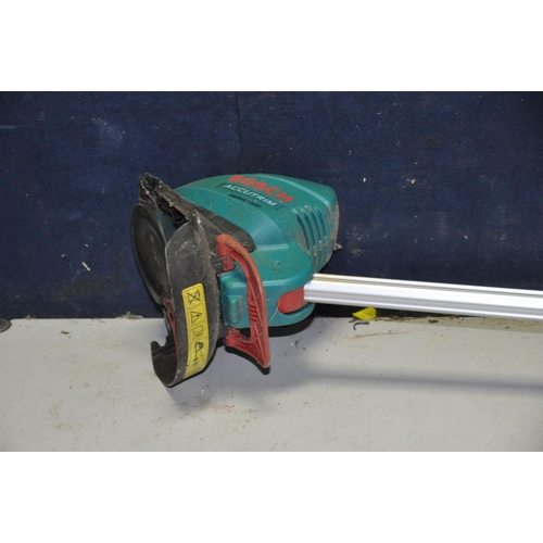 1313 - A BOSCH ACCUTRIM 18V STRIMMER  with one battery and charger (PAT pass and working)