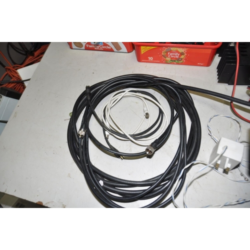 1314 - A YAESU FM TRANCEIVER with ENOS power Supply, a Weller Universal soldering iron (both PAT pass and w... 