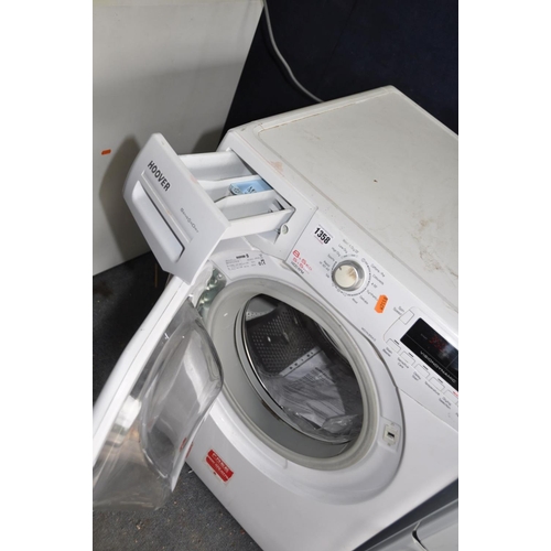 1358 - A HOOVER WDYN8154D WASHER DRYER width 60cm, depth 58cm and height 85cm (PAT pass and powers up but n... 