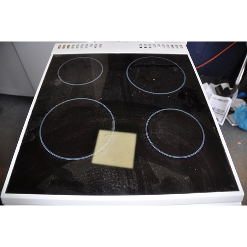 1363 - A HOTPOINT CREDA COLLECTION ELECTRIC COOKER with ceramic hob width 50cm, depth 62cm and height 90cm ... 