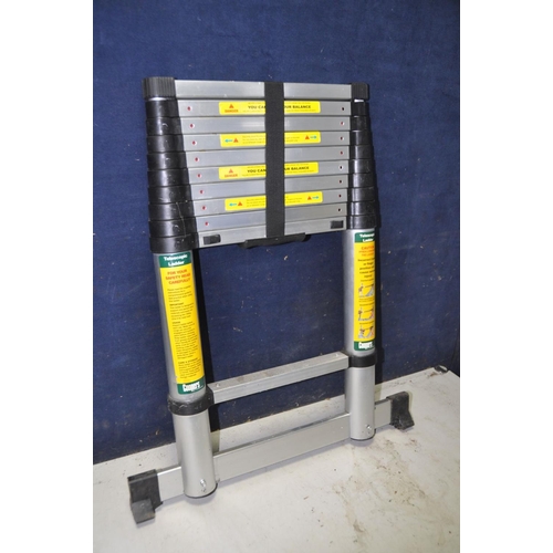 1368 - A COOPERS TELESCOPIC LADDER (max weight 150kg, closed height 77cm, open height 10ft 7in)