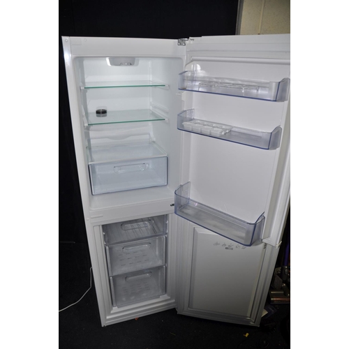 1373 - A LOGIK LFC50W18 FRIDGE FREEZER width 48cm length depth 52cm height 148cm (PAT pass and working)