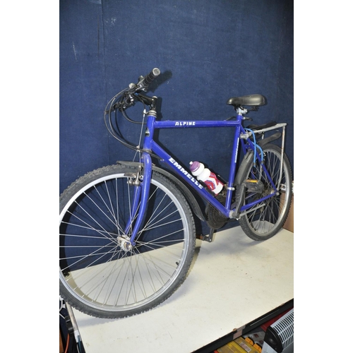 1387 - A EMMELLE ALPINE MOUNTAIN BIKE with 18 speed shimano gears and rear mounted rack (in good condition)