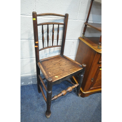 1440 - A CHARLES BARR FLAME MAHOGANY BEDSIDE CABINET, with a single drawer and single door, a white painted... 