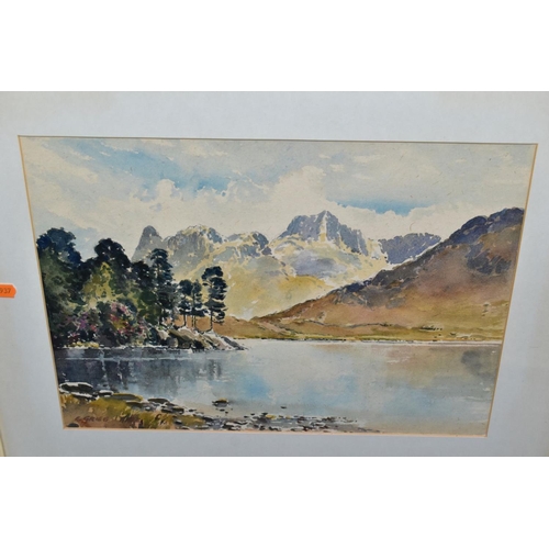 610 - 20TH CENTURY PAINTINGS AND PRINTS, comprising Edwin Grieg Hall  'Blea Tarn', signed bottom left, art... 