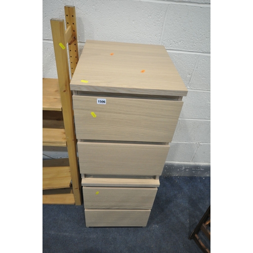 1149 - A QUANTITY OF OCCASIONAL FURNITURE, to include a pair of modern two drawer bedside cabinets, two pin... 