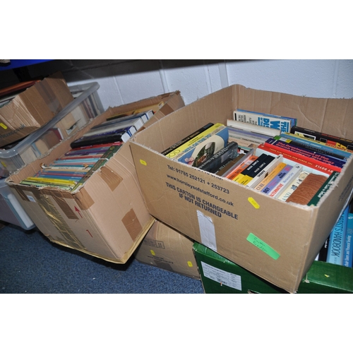 1171 - NINE BOXES OF BOOKS, subjects include biographies and autobiographies, biological psychology, topogr... 