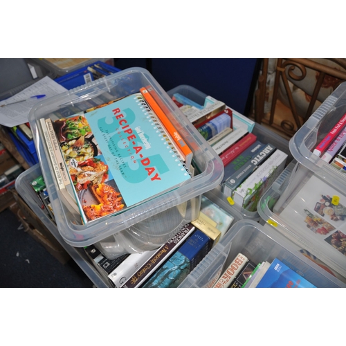 1188 - TEN BOXES OF LATE 20TH / EARLY 21ST CENTURY BOOKS, subjects include cookery, biographies / autobiogr... 