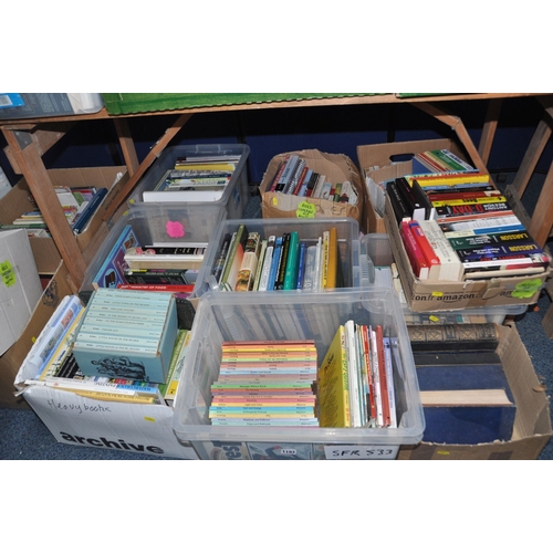 1193 - FOURTEEN BOXES OF BOOKS, a large quantity with titles to include fishing, needlework, self care, coo... 