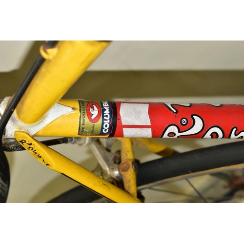 170A - A VINTAGE ROSSIN RACING BICYCLE CIRCA 1980s,  fitted with a Campagnolo front crank set and chain rin... 