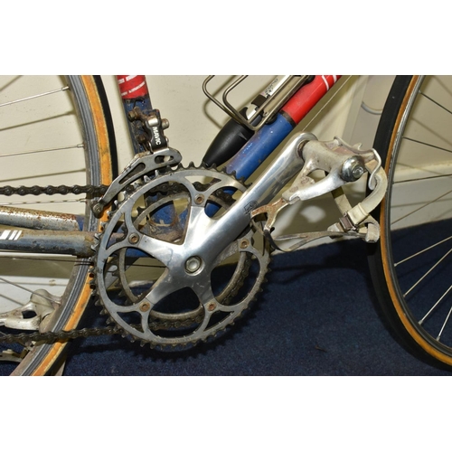 170A - A VINTAGE ROSSIN RACING BICYCLE CIRCA 1980s,  fitted with a Campagnolo front crank set and chain rin... 