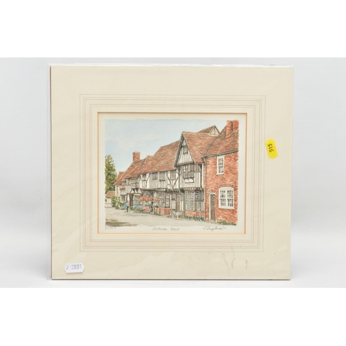 515A - PICTURES AND PRINTS ETC, TO INCLUDE A WATERCOLOUR OF THE DOG AND PARTRIDGE, CROWN ST, BURY ST EDMUND... 