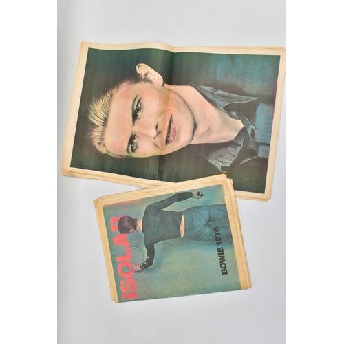 530A - TWO DAVID BOWIE ISOLAR 1976 PROGRAMMES, broadsheet with separate photo pull outs (Condition report: ... 