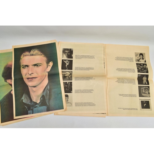 530A - TWO DAVID BOWIE ISOLAR 1976 PROGRAMMES, broadsheet with separate photo pull outs (Condition report: ... 