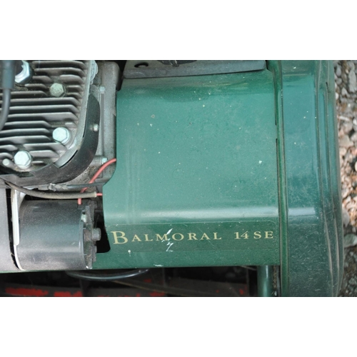 1241 - AN ATCO BALMORAL 14SE PETROL CYLINDER LAWNMOWER, with electric start and grass box (engine turning, ... 