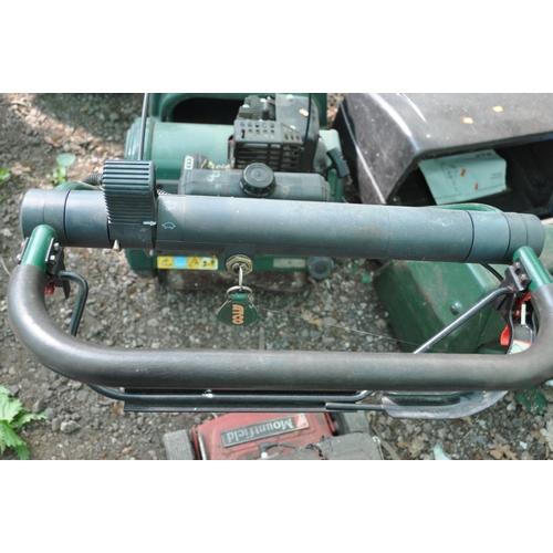 1241 - AN ATCO BALMORAL 14SE PETROL CYLINDER LAWNMOWER, with electric start and grass box (engine turning, ... 