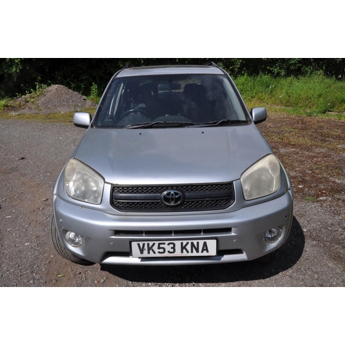 1242 - A TOYOTA RAV 4 XT3 CAR, in metallic silver, registration number VK53 KNA, unwarranted milage of 5610... 