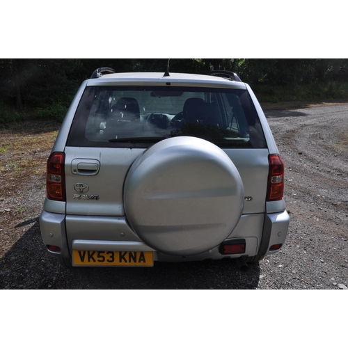 1242 - A TOYOTA RAV 4 XT3 CAR, in metallic silver, registration number VK53 KNA, unwarranted milage of 5610... 