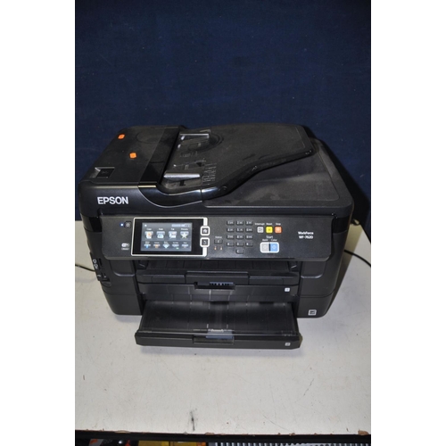 1257 - AN EPSON C441C WF7620 ALL IN ONE PRINTER (PAT pass and powers up but untested)