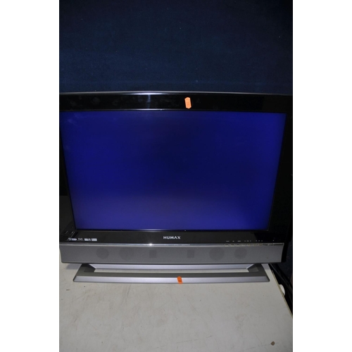 1271 - A SAMSUNG T22E310EX 22in tv with remote, a Humax LGB-26DTT 26in tv with remote and a Philips DVP3005... 