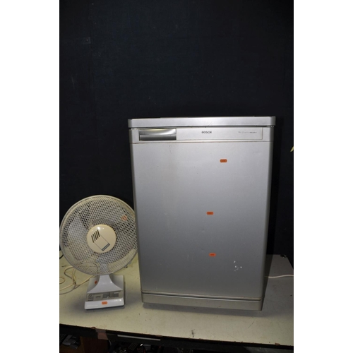 1274 - A BOSCH KTR15460GB undercounter fridge (PAT pass and working) and a Micromark 12in desk fan (PAT fai... 