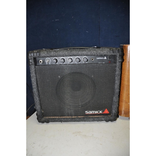 1280 - A HUGHES AND VETTNER ATTAX80 amplifier along with a Samick SM-10 guitar amp (both PAT pass and power... 