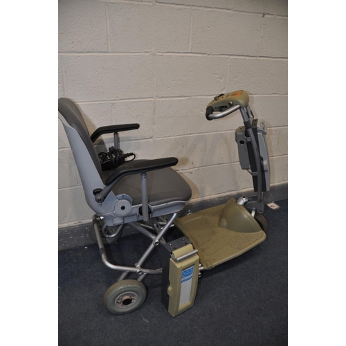 1315 - AN AQUA SOOTHE TRAVEL LITE FOLDING MOBILITY SCOOTER with two battery's and charger (charger PAT pass... 