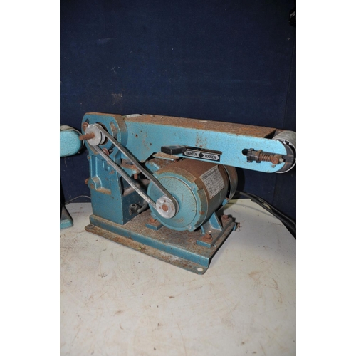 1332 - A CLARKE CS4-6C belt and disc sander along with a Black and Decker BDS366 belt sander (both PAT pass... 