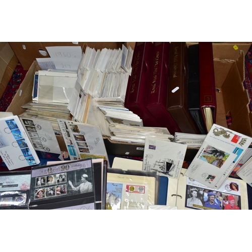 415 - HUGE COLLECTION OF GB FDCs in six boxes from 1960s to approximately 2017 with some duplication, alth... 