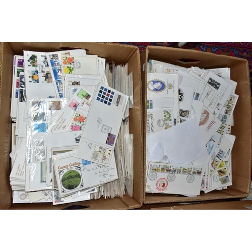 415 - HUGE COLLECTION OF GB FDCs in six boxes from 1960s to approximately 2017 with some duplication, alth... 