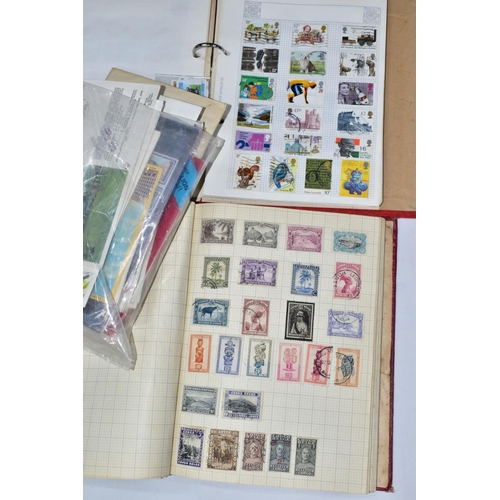 423 - BAG OF STAMPS with a small range of loose GB FDCs, an album of mainly 1930s/40s mint and used with s... 