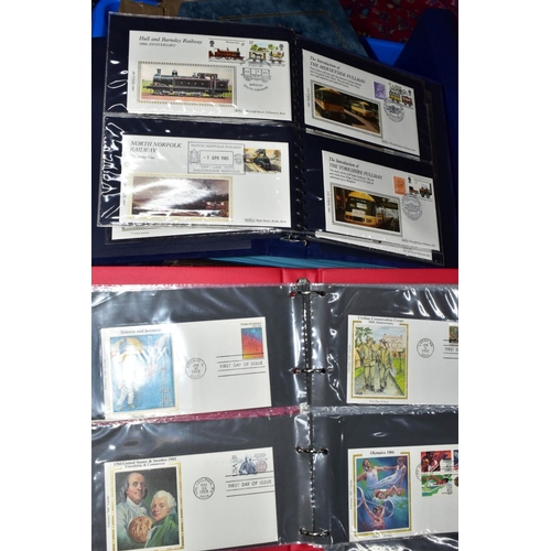 425 - A LARGE COLLECTION OF FIRST DAY COVERS AND STAMP COVERS 1970'S - 1990'S, in two plastic containers m... 